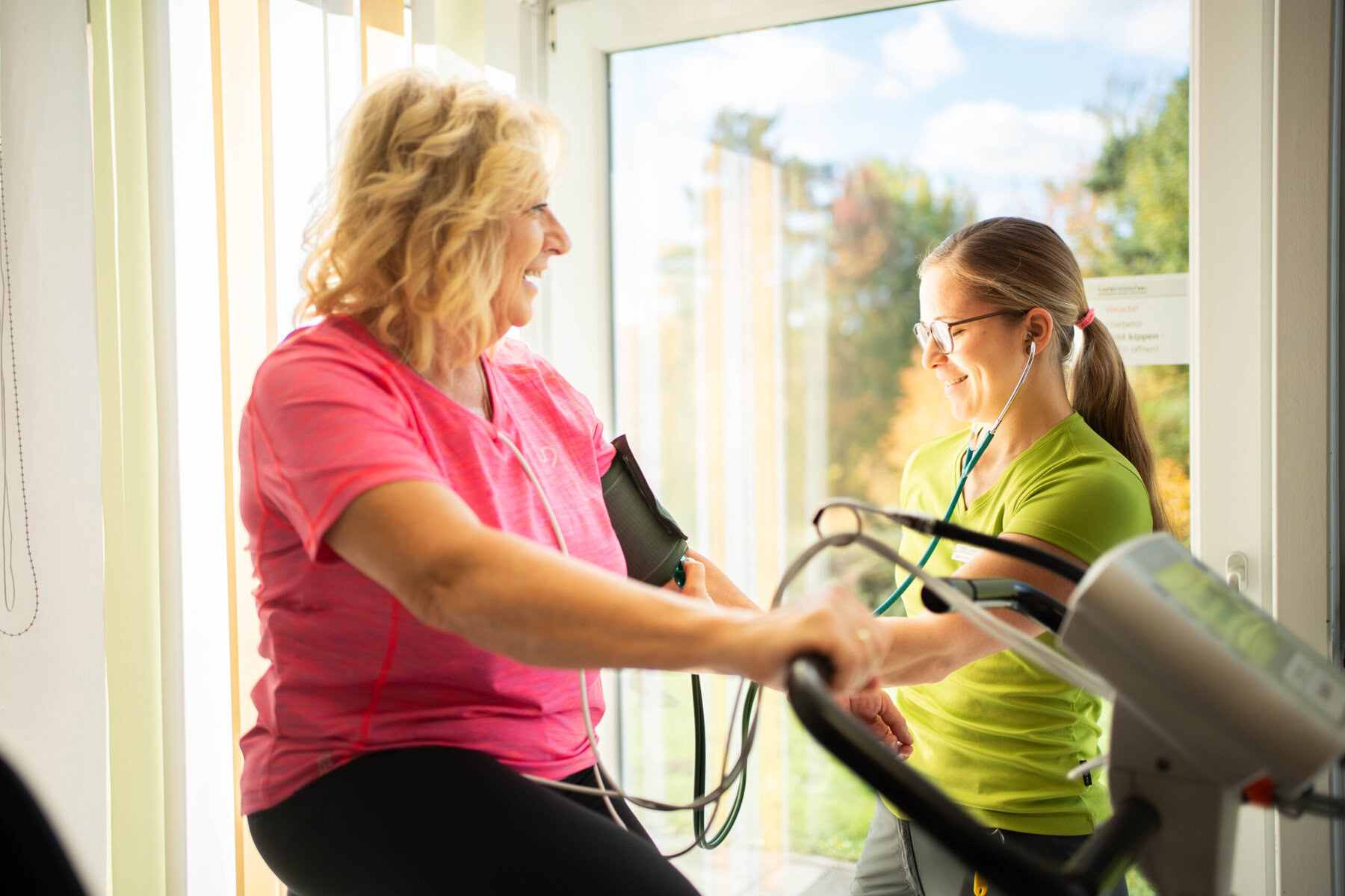 Fahrradergometertraining