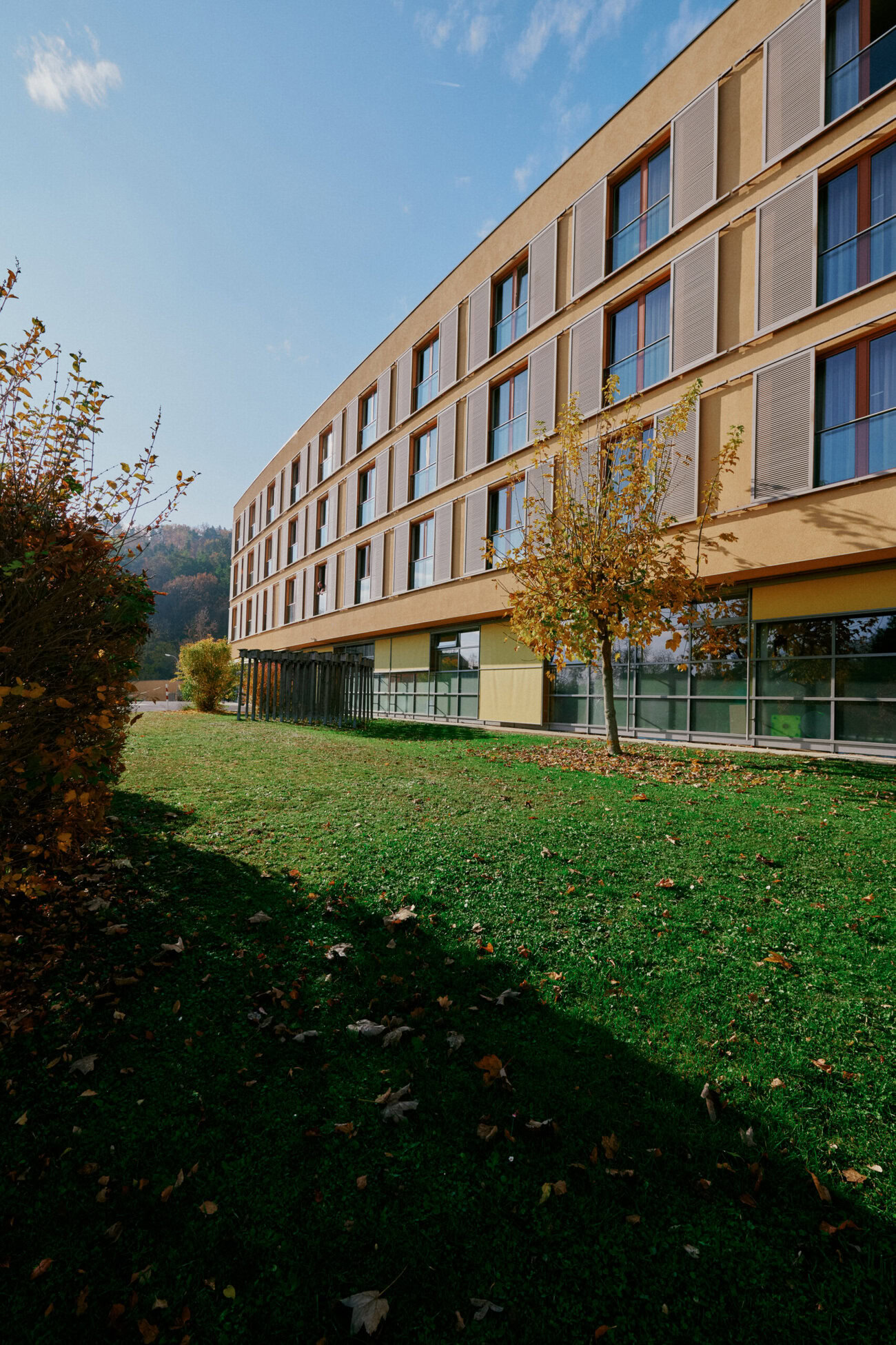 Außenblick auf das Gesundheitszentrum Bad Sauerbrunn.